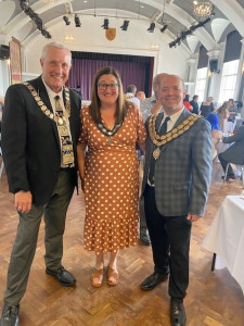 Mayor of Sedgefield with Spennymoor Mayor Dean Ranyard and his Consort Beckie Calder