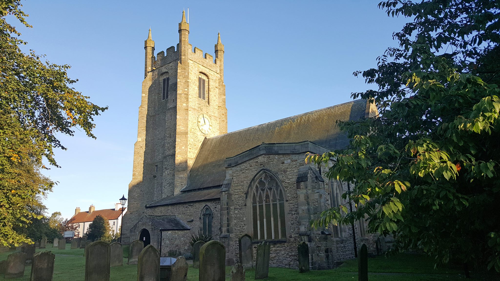 St. Edmund's Church dominates the centre of Sedgefield