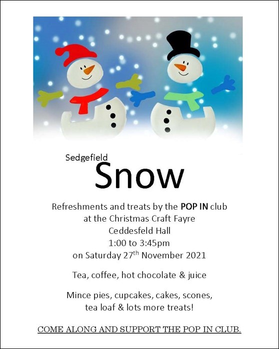 Craft Fayre refreshments Poster