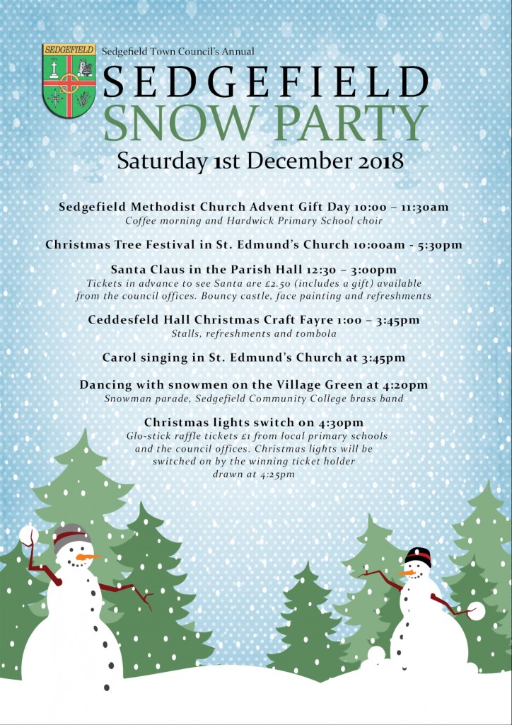 Sedgefield Snow Party 2018