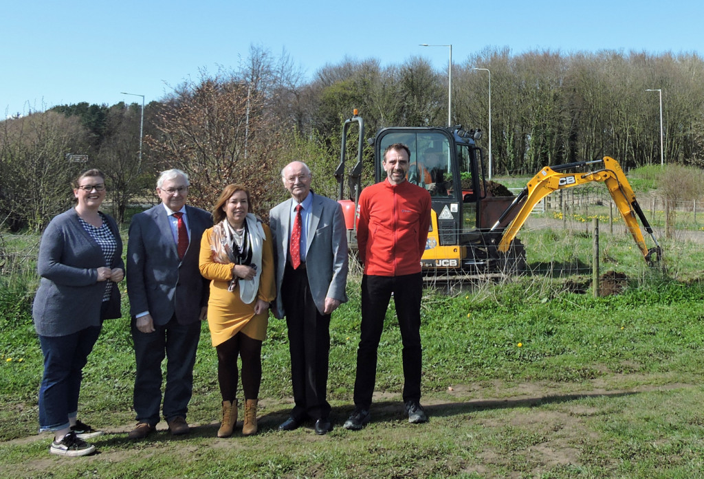 Work has started to upgrade a pathway from Sedgefield to Hardwick Park - photo by Ciaran Lines