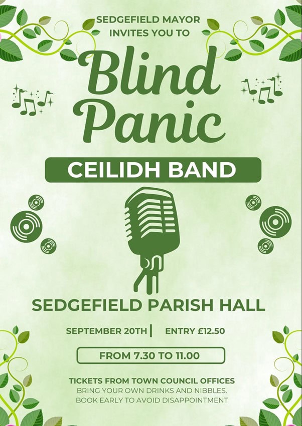 Ceilidh poster 20th Sept 25