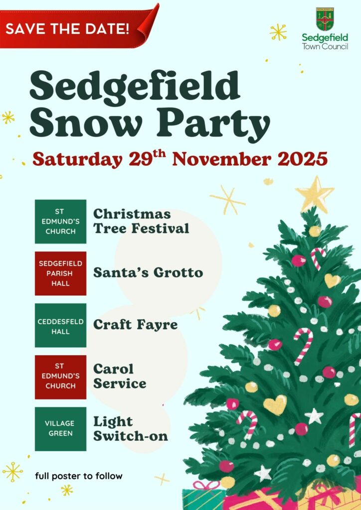 Sedgefield Snow Party Save The Date 2025